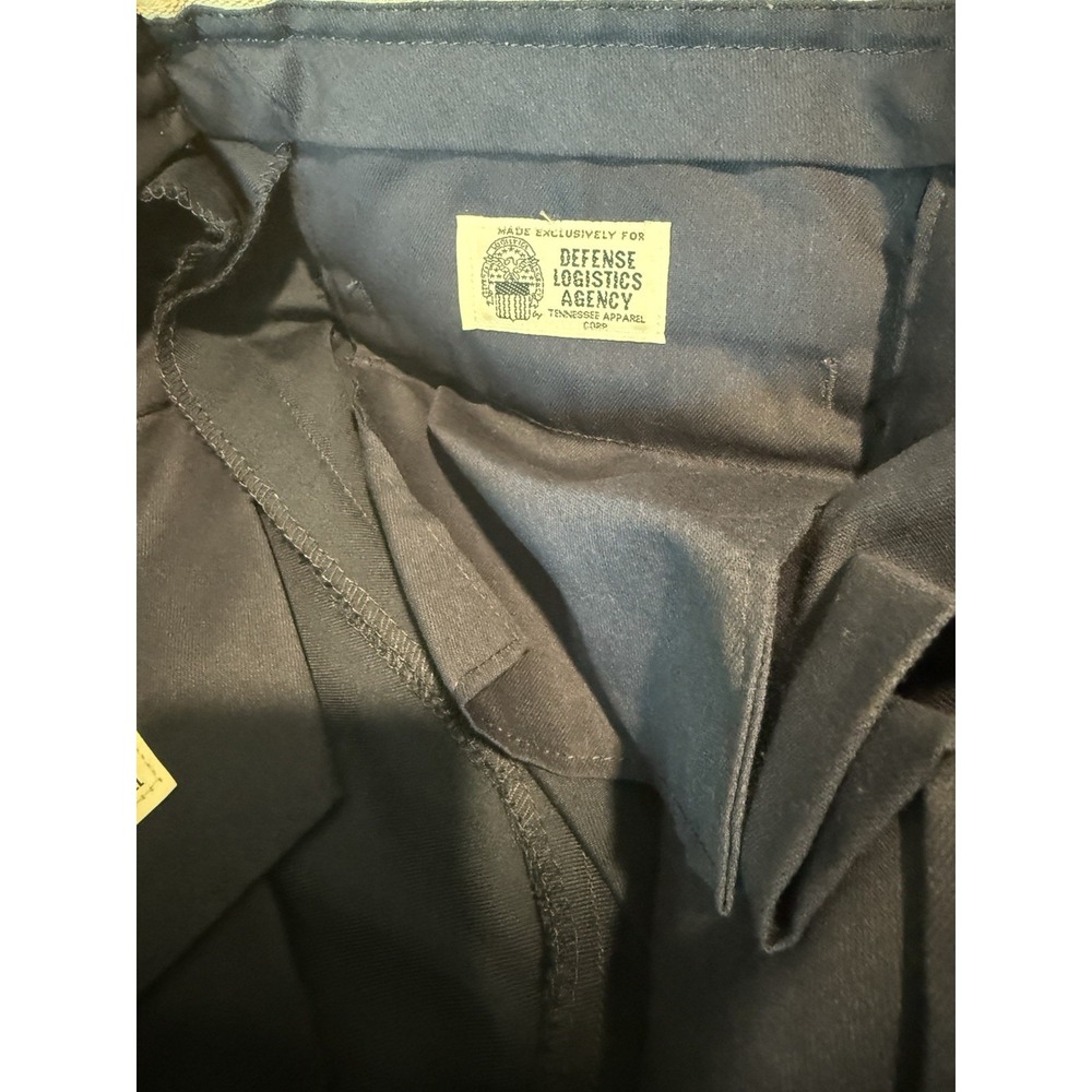 2 NWT Defense Logistics Agency Men Army Blue Dress Trousers Pants 32R Classic - Picture 7 of 8